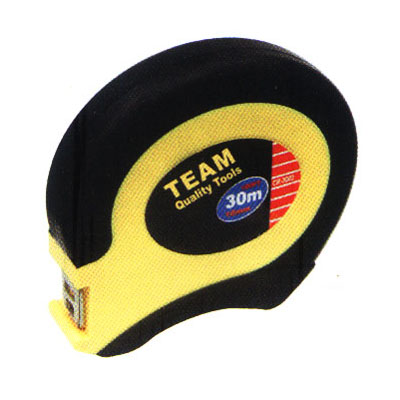 Steel Long Tape with Quick Release Handle, Dual-Color Rubber Case